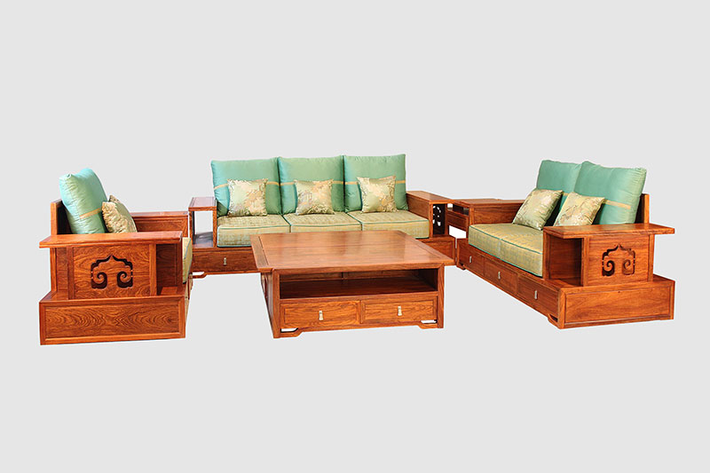 西青中式实木沙发简直太美了